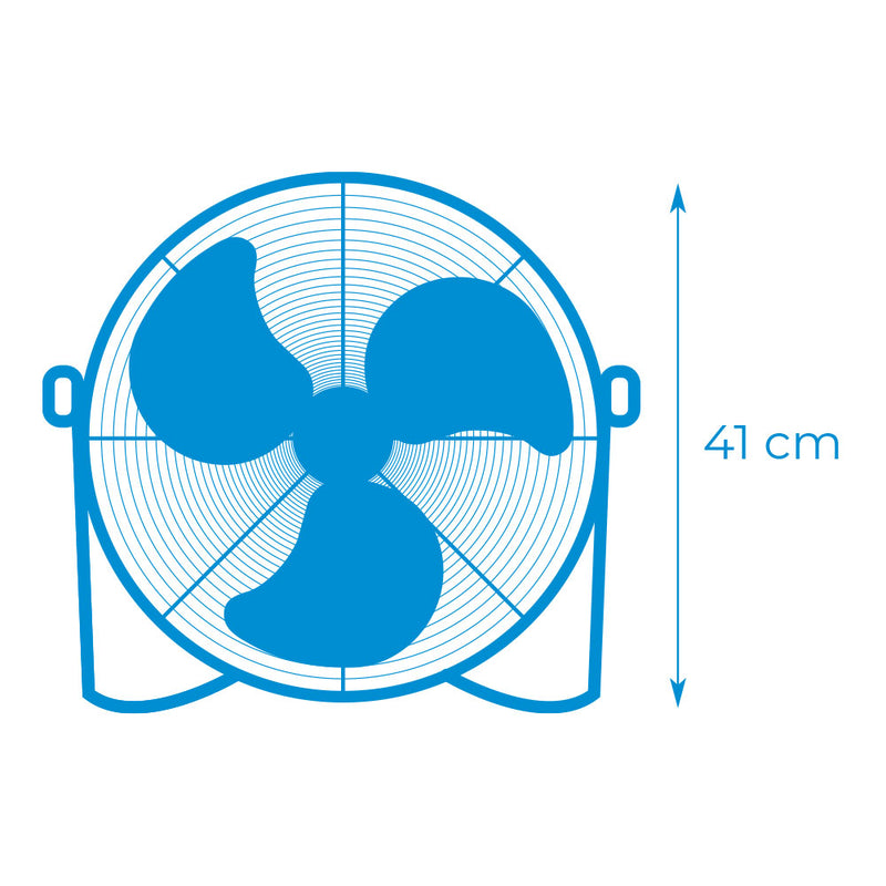 Industrial Fan, Floor, Black Color, Power: 45W Blades: Ø30X41Cm Edm