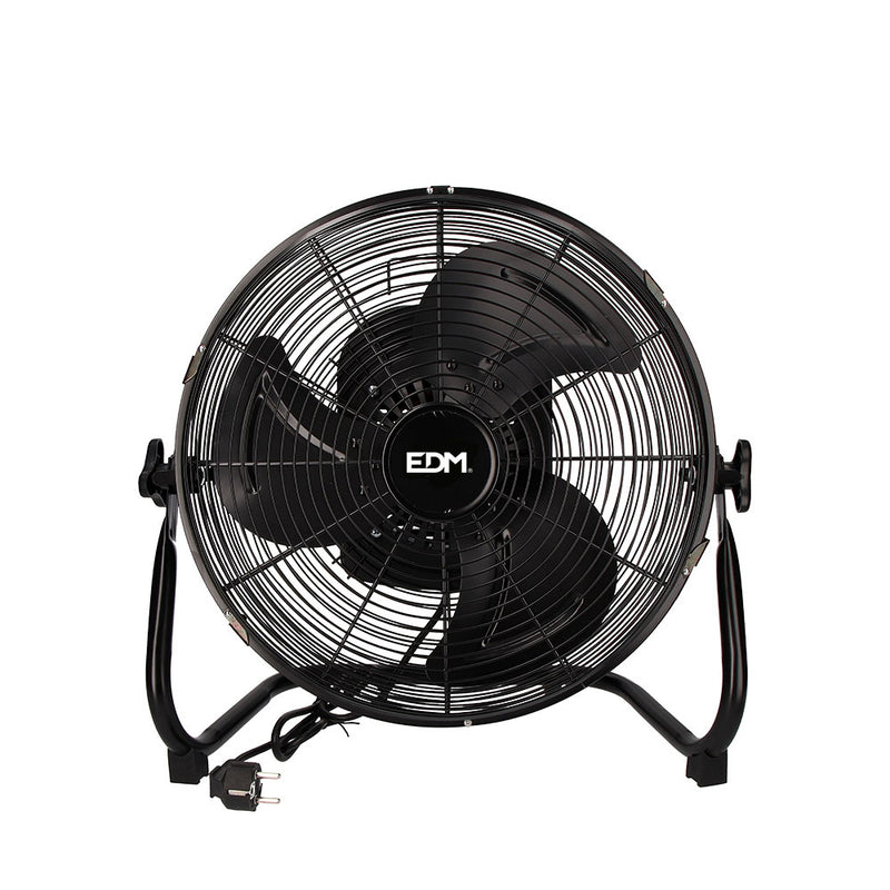 Ventilador Industrial De Suelo, Oscilante, Color Negro Potencia: 45W Aspas: Ø35X44,5Cm Edm