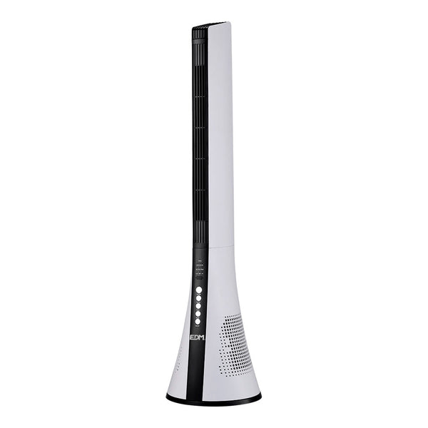 Tower Fan, Power: 50W With Remote Control, White Color 28.5X27.8X110.8Cm Edm