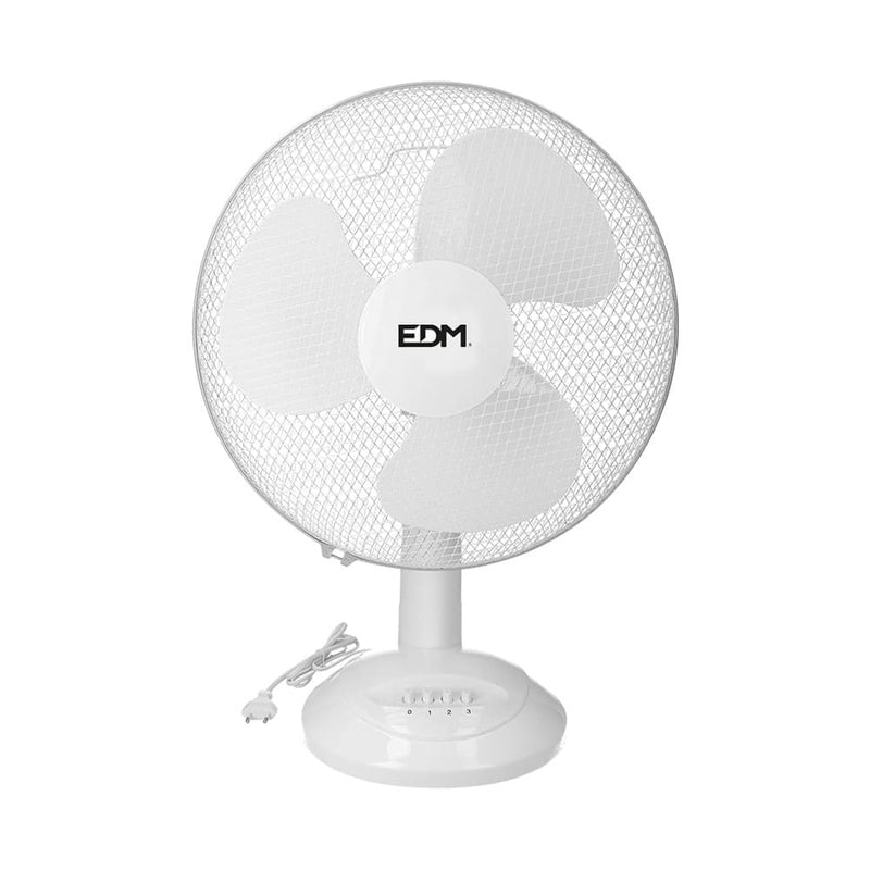 Ventilador De Sobremesa, Color Blanco, Potencia: 35W Aspas: Ø30X48Cm Edm