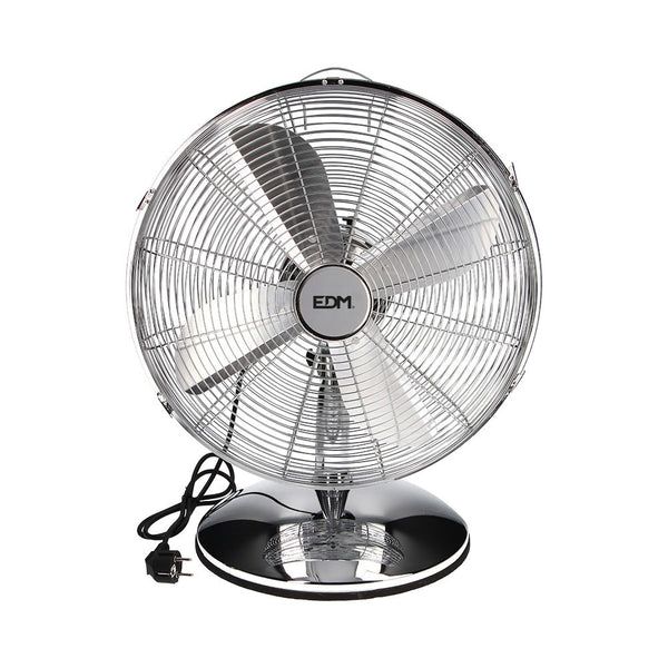 Table Fan, Chrome Color, Power: 60W Blades: Ø40Cm Edm