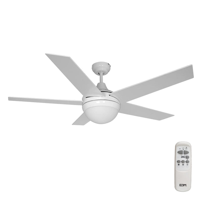 Ventilador De Techo Modelo Adriatico, Color Blanco, Potencia: 60W Aspas: Ø132Cm Con Mando A Distancia Edm