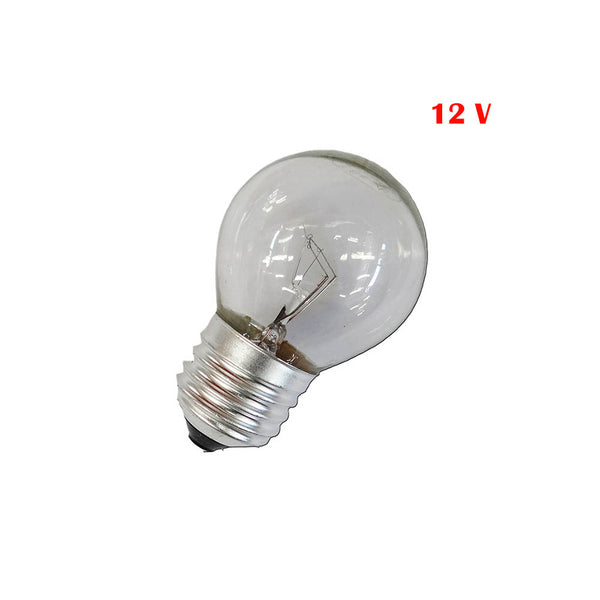 Clear Spherical Incandescent Bulb 60W E27 12V