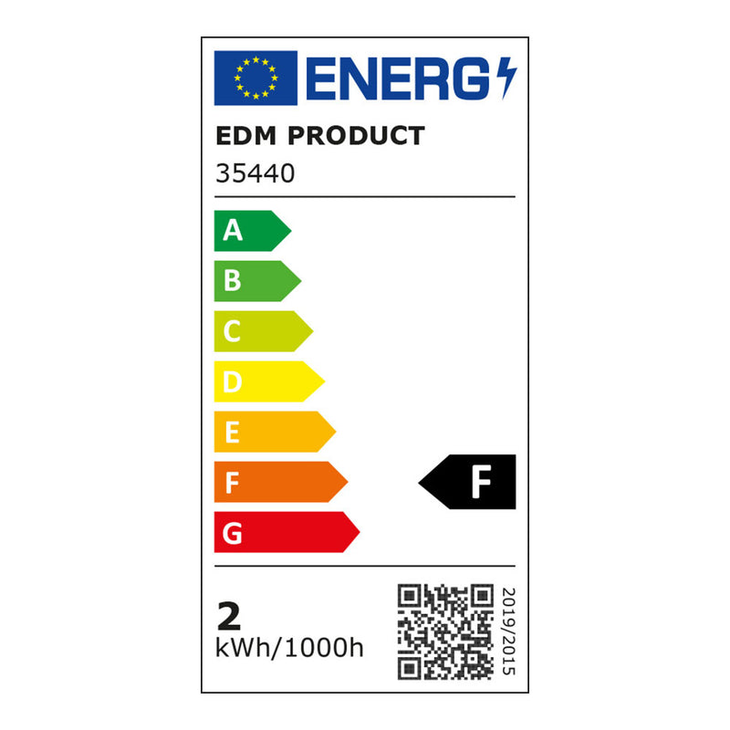 Led Spherical Bulb E27 1.5W 130Lm 3200K Warm Light Ø4.3X7Cm Edm