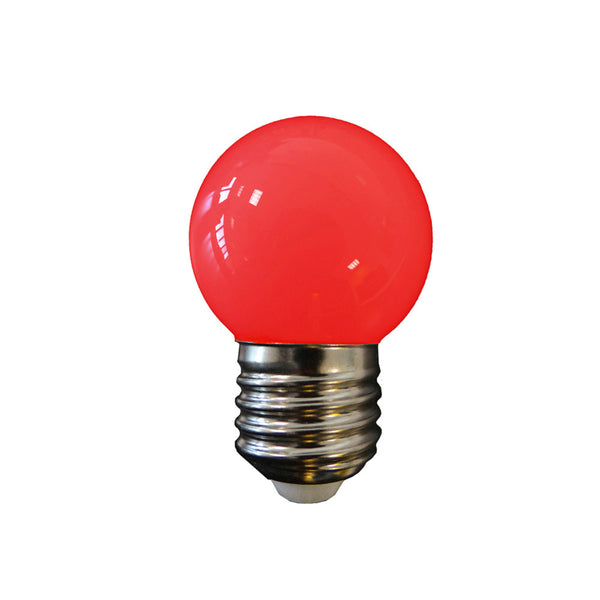 Led Spherical Bulb E27 1W 80Lm Red Light Ø4.3X7Cm Edm