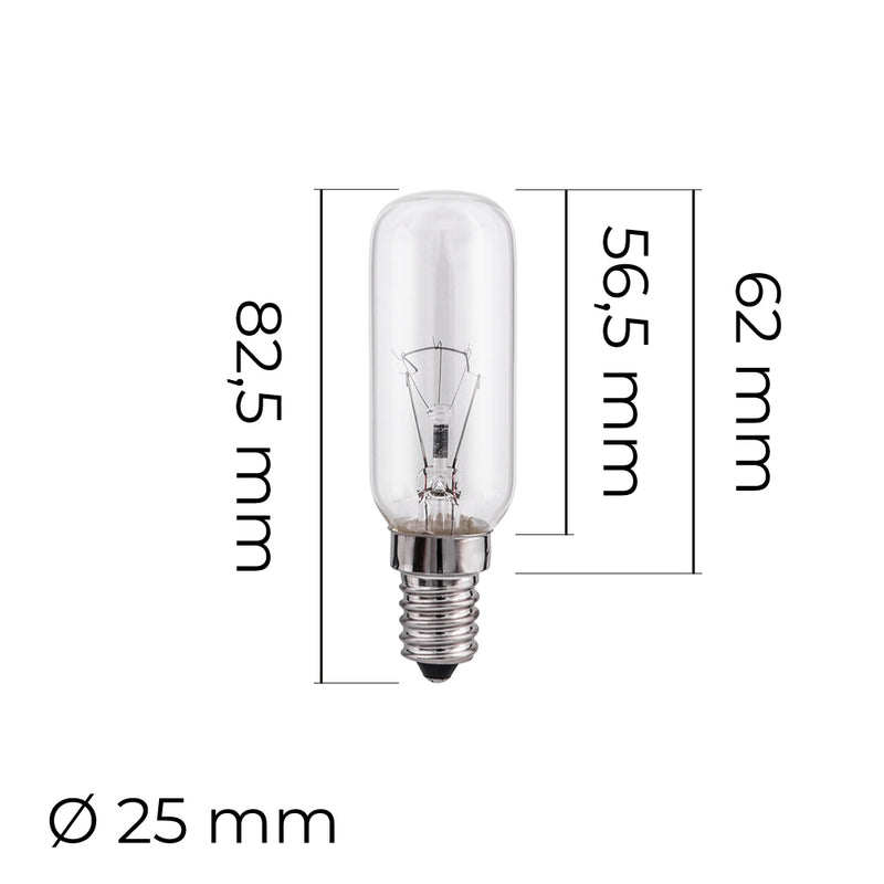 25W E14 Tubular Incandescent Bulb