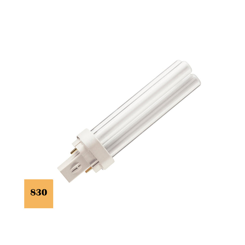 Low Consumption Bulb Lynx D-26W G24 830K Pl-2Pin Warm Light 17.4Cm Osram