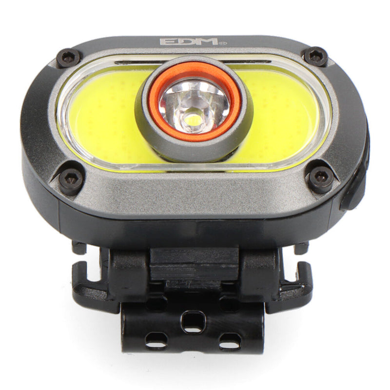 Rechargeable Aluminum Headlamp 7W 500Lm 2 LEDs 235Mah Edm