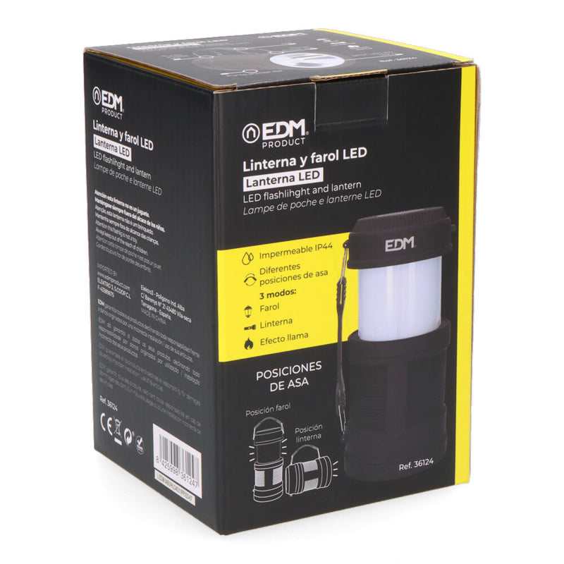 Linterna Y Farol De Led A Pilas 3W + 5 W 300Lm 6000K - 7500K Edm