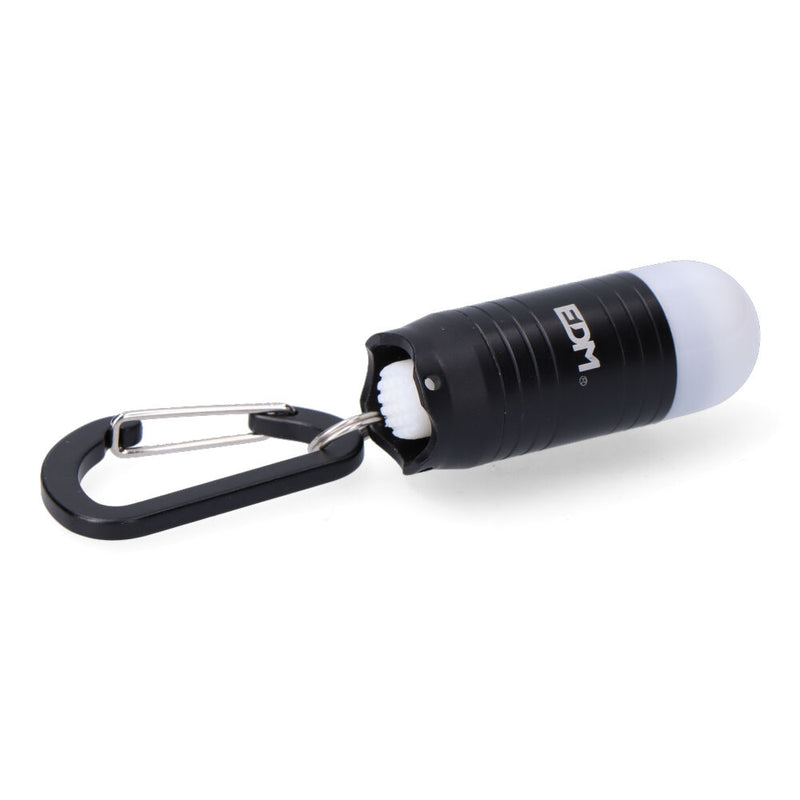 Linterna Llavero Con Mosqueton 1 Led, 3Xlr44 (Pilas Incluidas) Colores Surtidos, Edm