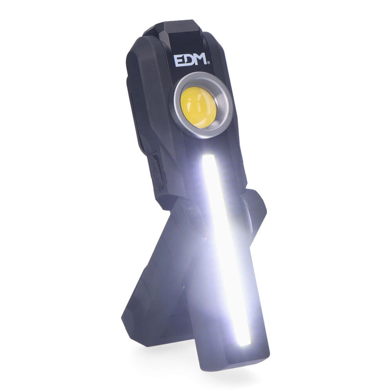 Linterna Frontal Led Cob Redonda 200Lm + Cob Frontal 200Lm + Spot Superior 50Lm Edm