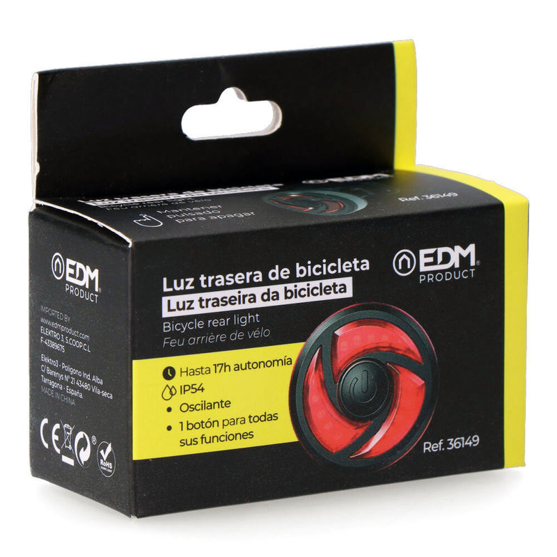 Linterna Trasera De Señalizacion Para Bicicleta De Led Edm