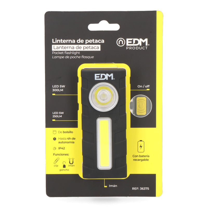 Led Flask Flashlight 260Lm+320Lm Edm