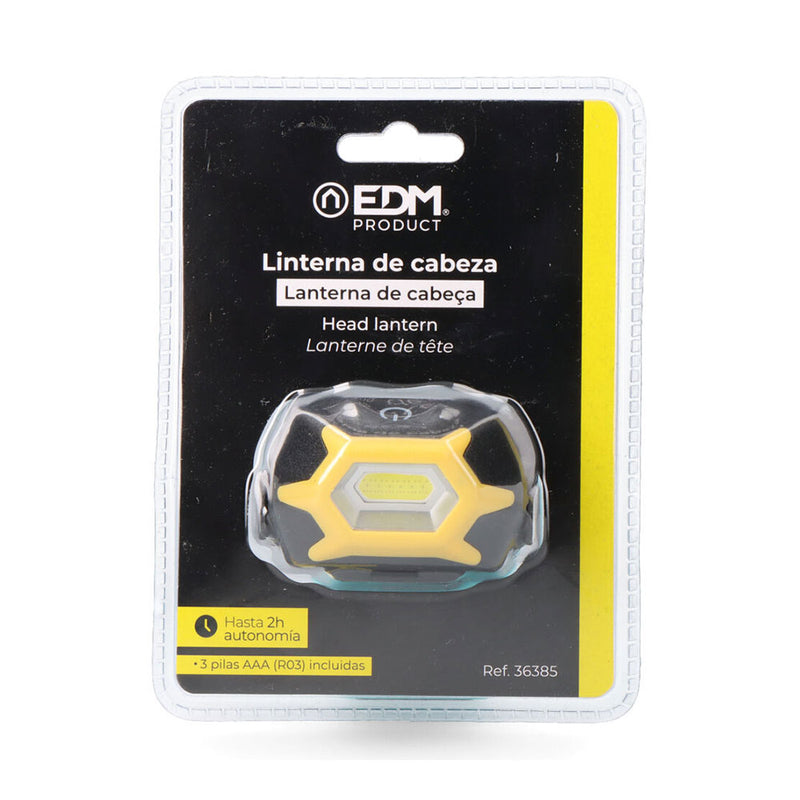 Linterna Frontal, 1 Led 1W 120Lm 3Xaaa (Pilas Incluidas), Edm