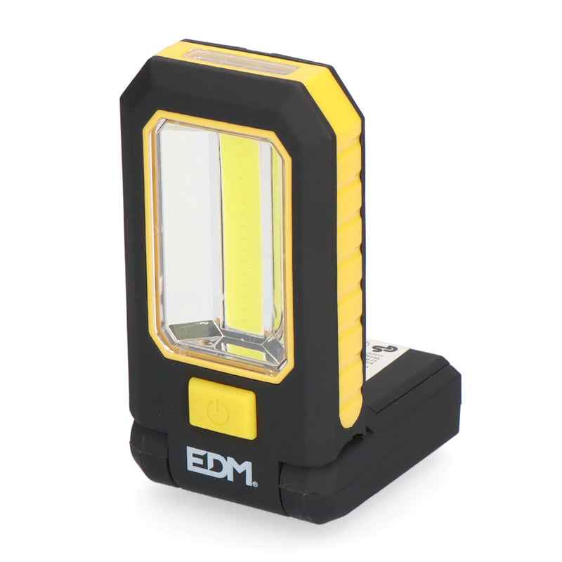 Linterna Led Cob 3 Leds Xl De 200Lm, Con Gancho E Iman 3Xaaa (Pilas Incluidas) Edm