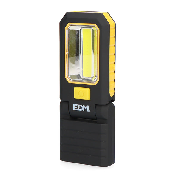 Linterna Led Cob 3 Leds Xl De 200Lm, Con Gancho E Iman 3Xaaa (Pilas Incluidas) Edm