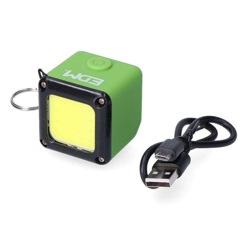 Linterna Con Led Cob 300Lm Recargable Con Usb + Iman, Funcion Power Bank, Edm Colores Surtidos