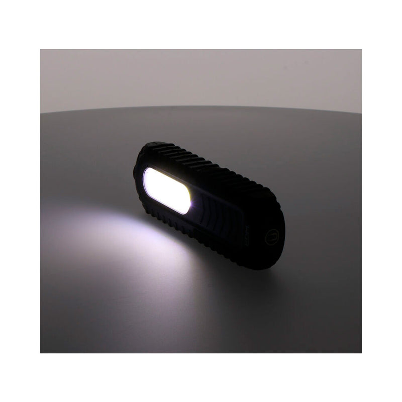 Led Flashlight Cob 3W 90Lm + 5W 300Lm Rechargeable With Usb, With Hook + Magnet + Support, Edm