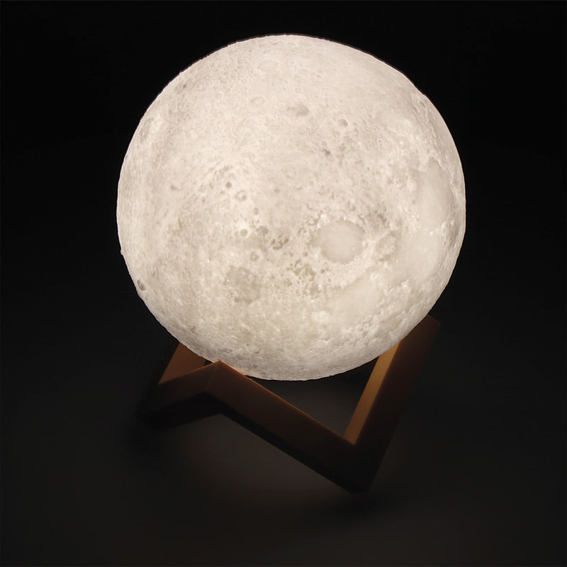 3D Moon Lamp Two Shades of Light Ø8Cm Edm