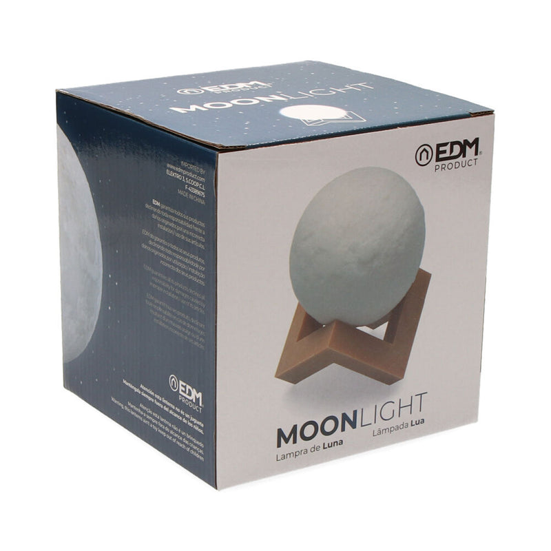 3D Moon Lamp Two Shades Of Light Ø15Cm Edm