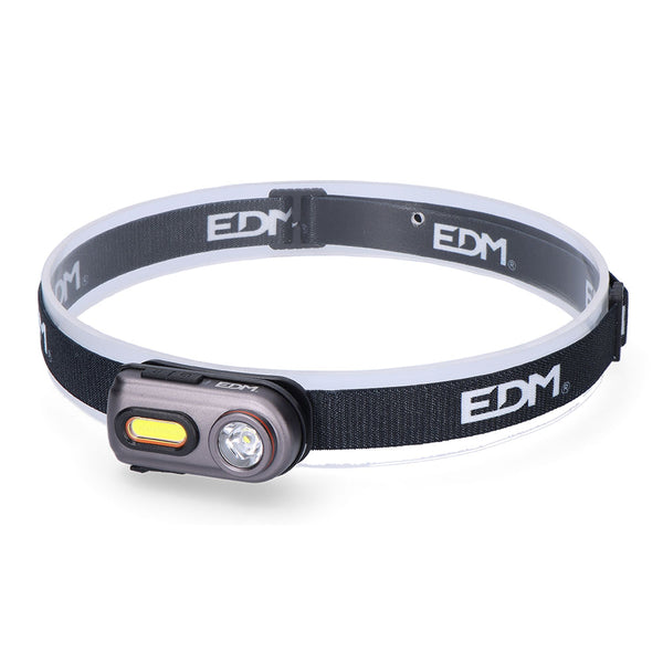 Linterna Frontal 2 Leds 3W+5W 400Lm Recargable, Edm