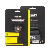 Mini Headlamp 1 Led 8W 400Lm Rechargeable Edm