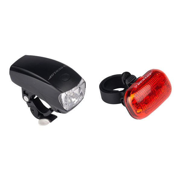 Set of 2 Bicycle Lights, Front and Rear, 2Xaaa (Not Included) Dunlop