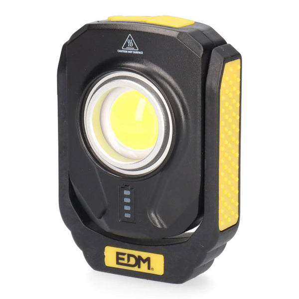 Linterna Con 1 Led 10W 900Lm Compact Recargable, Base Magnetica, Edm