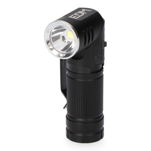 Mini Linterna 1 Led, Cabezal Direccionable, Recargable 8W 450Lm Edm