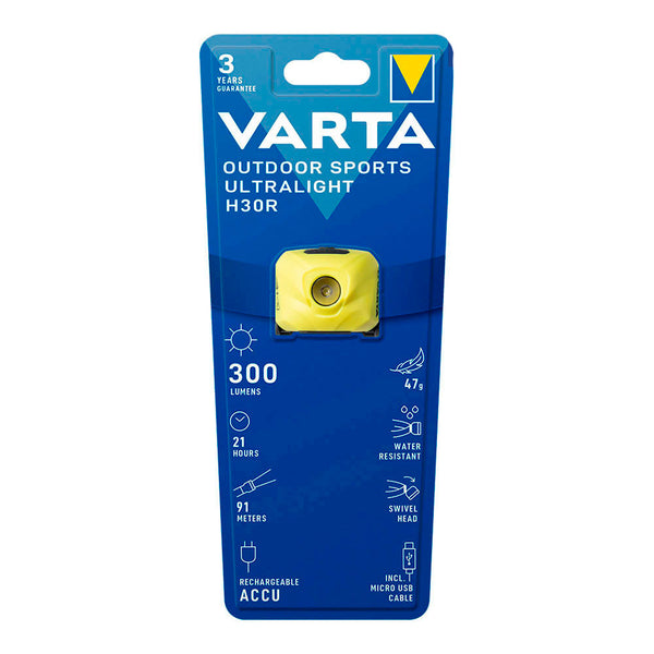 Varta Ultralight H30R Yellow Headlamp