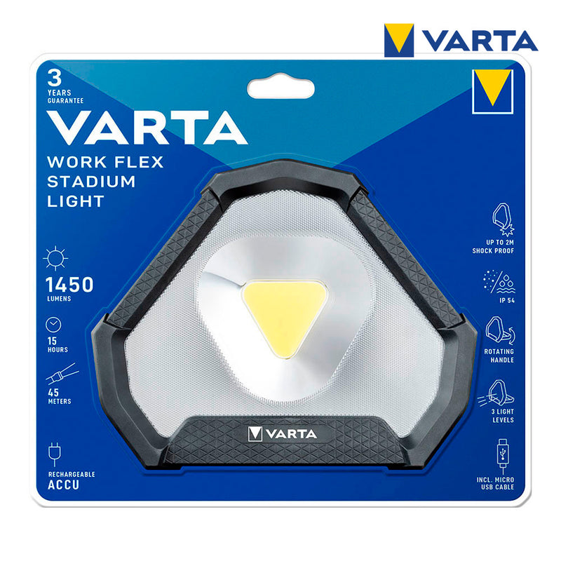 Work Flex Stadium Light Varta Flashlight