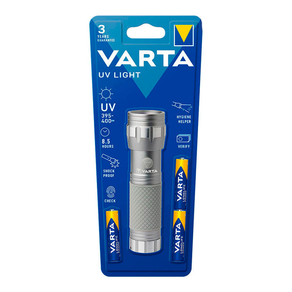 Varta UV Light Ultraviolet Flashlight 8.5H 3Xaaa