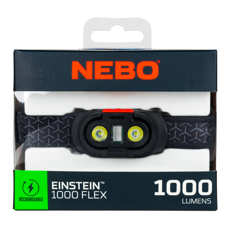 Einstein™ 1000 Headlamp, Flex Recharge/Batteries, Nebo