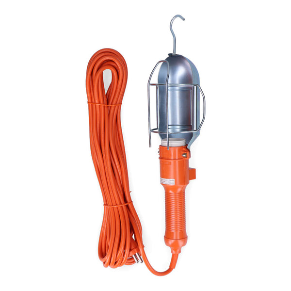 Portable Lamp with Hook and Metal Switch, E-27 (5M Cable)