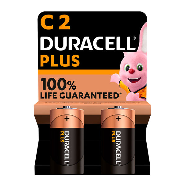 Pila Alkalina Duracell Plus Power C - Lr14 1,5V (Blister 2 Unid, Ø26,2X50Mm