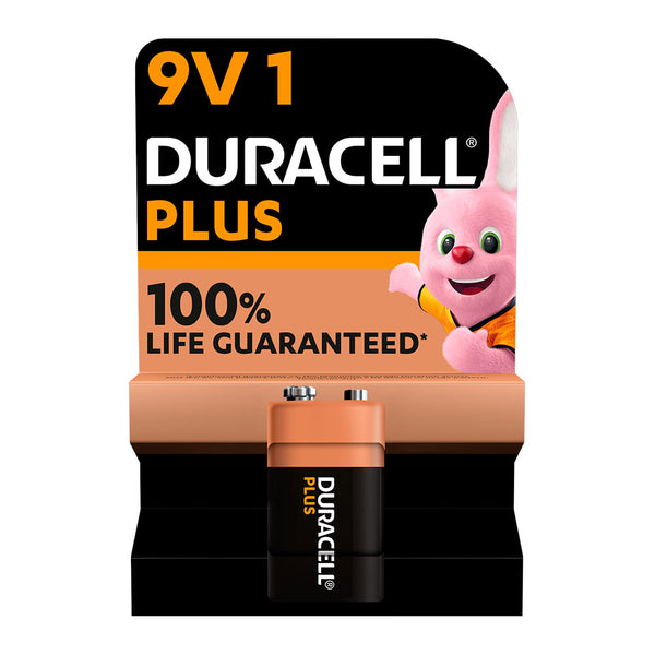 Duracell Plus Power Alkaline Battery 6Lr61 9V (Blister 1 Unit,) 26.5X17.5X48.5Mm