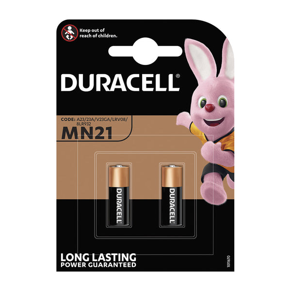 Duracell Security Alkaline Battery Mn21 12V (23A) Remote Control (Blister 2 Units,) Ø10.3X28.5Mm