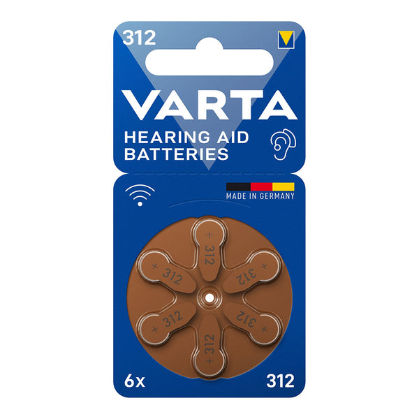 Varta Hearing Aid Batteries 312 (Blister 6 Units)