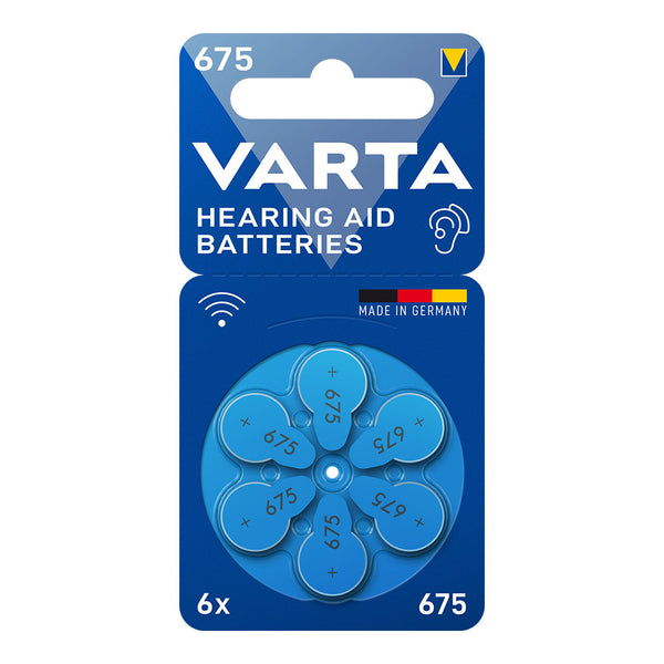 Pila Para Audífonos Varta Hearing Aid Batteries 675 (Blister 6 Unid,)