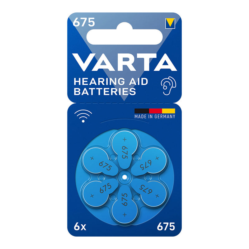 Varta Hearing Aid Batteries 675 (Blister 6 Units)