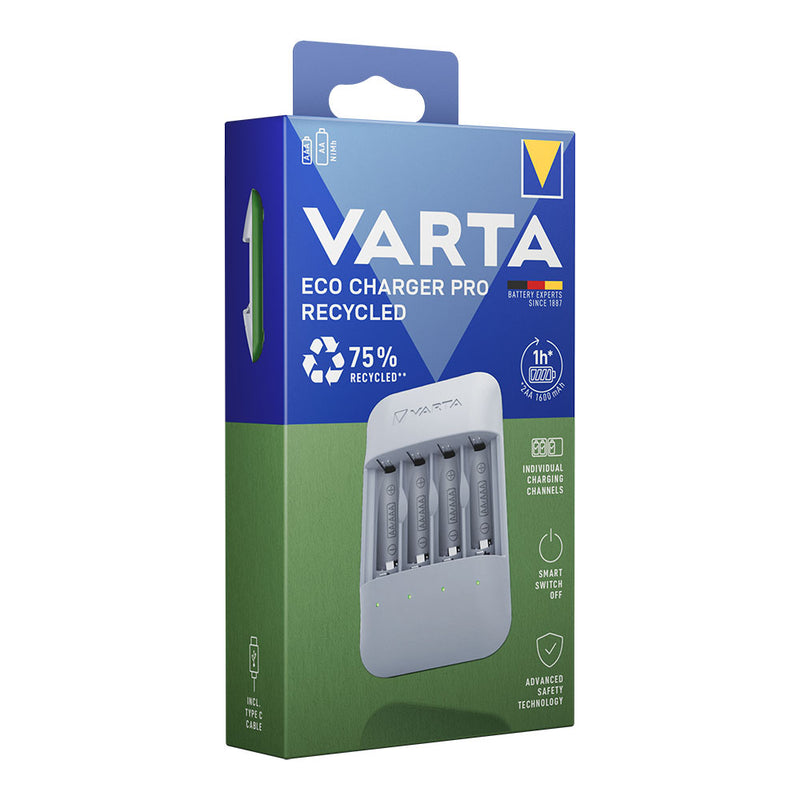 Varta Eco Charger Pro Recycled Battery Charger