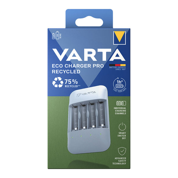 Varta Eco Charger Pro Recycled Battery Charger