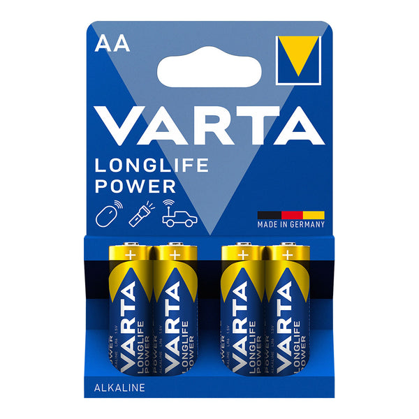 Pila Varta Alkalina Longlife Power Lr06 Aa (Blister 4 Unid,)