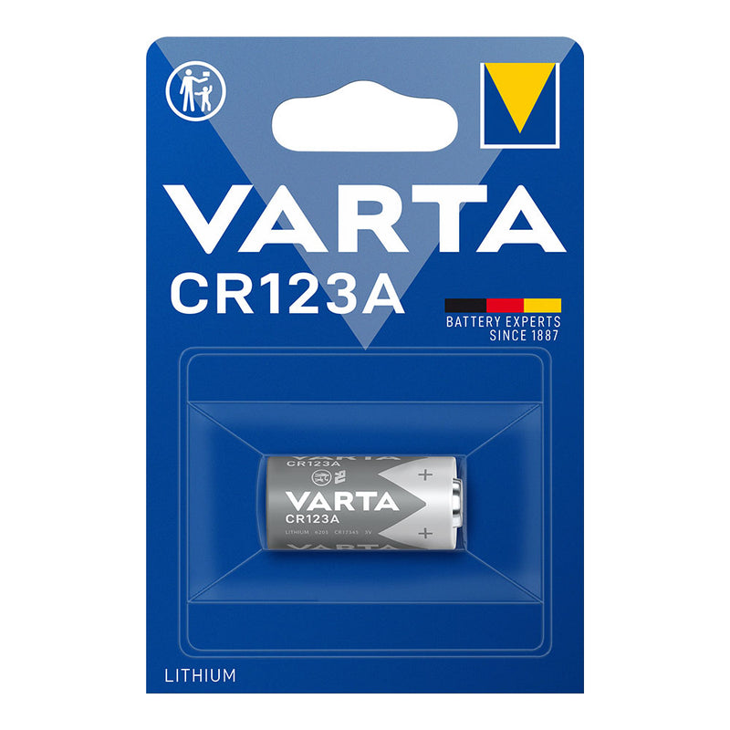 Varta Lithium Cr123A 3V Battery (Blister 1 Unit,) Ø17X34.5Mm