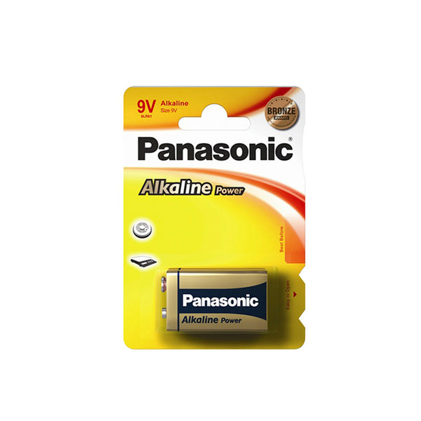 Pila Alkalina Panasonic Bronze 6Lr61 9V (Blister 1 Unid,) 26,5X17,5X48,5Mm