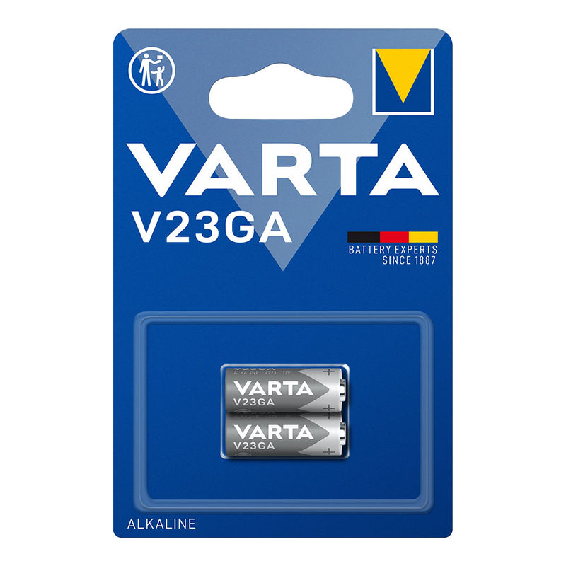 Varta V23Ga 12V Alkaline Battery (Blister 2 Units,) Ø10.3X28.5Mm