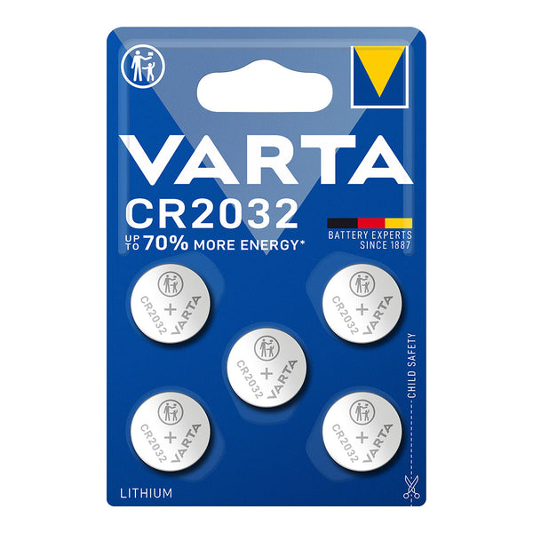 Lithium Microbattery Cr2032 3V Varta (Blister 5 Units,) Ø20.0X3.2Mm