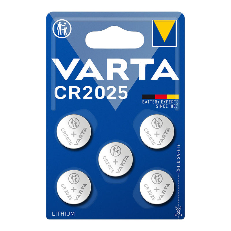 Micropila Lithium Cr2025 3V Varta (Blister 5 Unid,) Ø20,0X2,5Mm