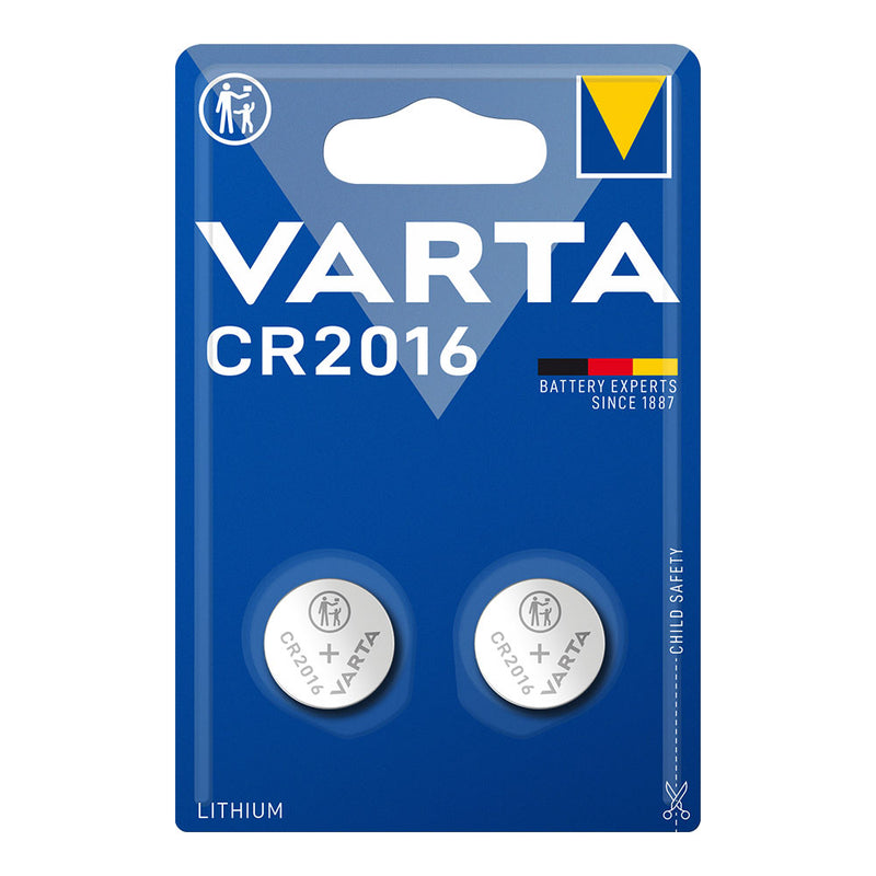 Lithium Microbattery Cr2016 3V Varta (Blister 2 Units,) Ø20.0X1.6Mm