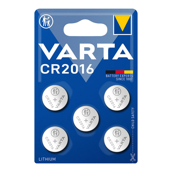 Micropila Lithium Cr2016 3V Varta (Blister 5 Unid,) Ø20,0X1,6Mm